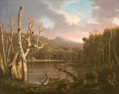 Lago con árboles muertos (Catskill) de Thomas Cole